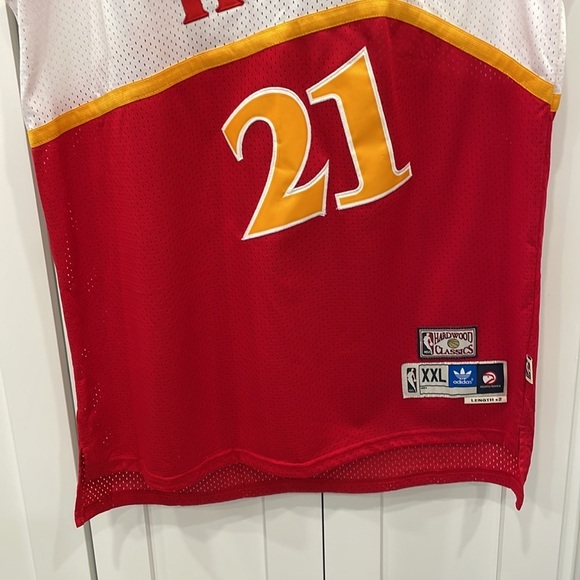 Adidas Hardwood Classics Atlanta Hawks Dominique Wilkins #21 Jersey - Picture 3 of 14